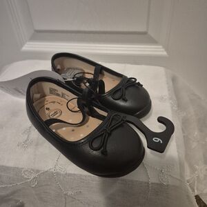 Wonder Nation Black Kids Dress Shoes